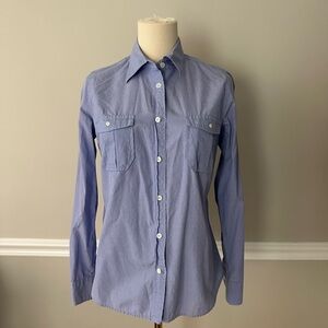 Blue Button-Up Shirt